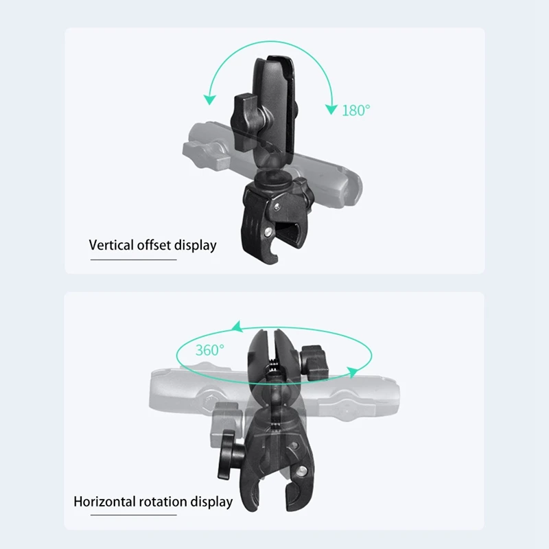 Зажим для крепления на руль велосипеда мотоцикла с шаровым креплением