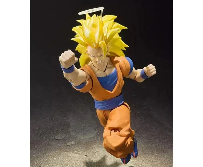 Фото В наличии: Коллекционная фигурка Bandai SHF Dragon Ball Z Super Saiyan 3 Super Three Son Goku (переиздание) – игрушка, подарок №3