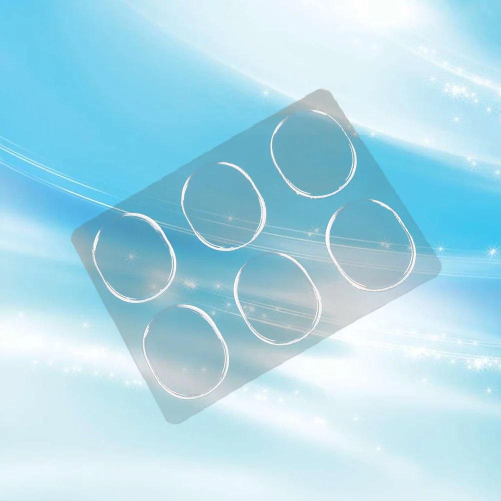 

6 Pcs Silicone Heel Pads Blister Shoe Insoles Gel for High Heels Round Stickers