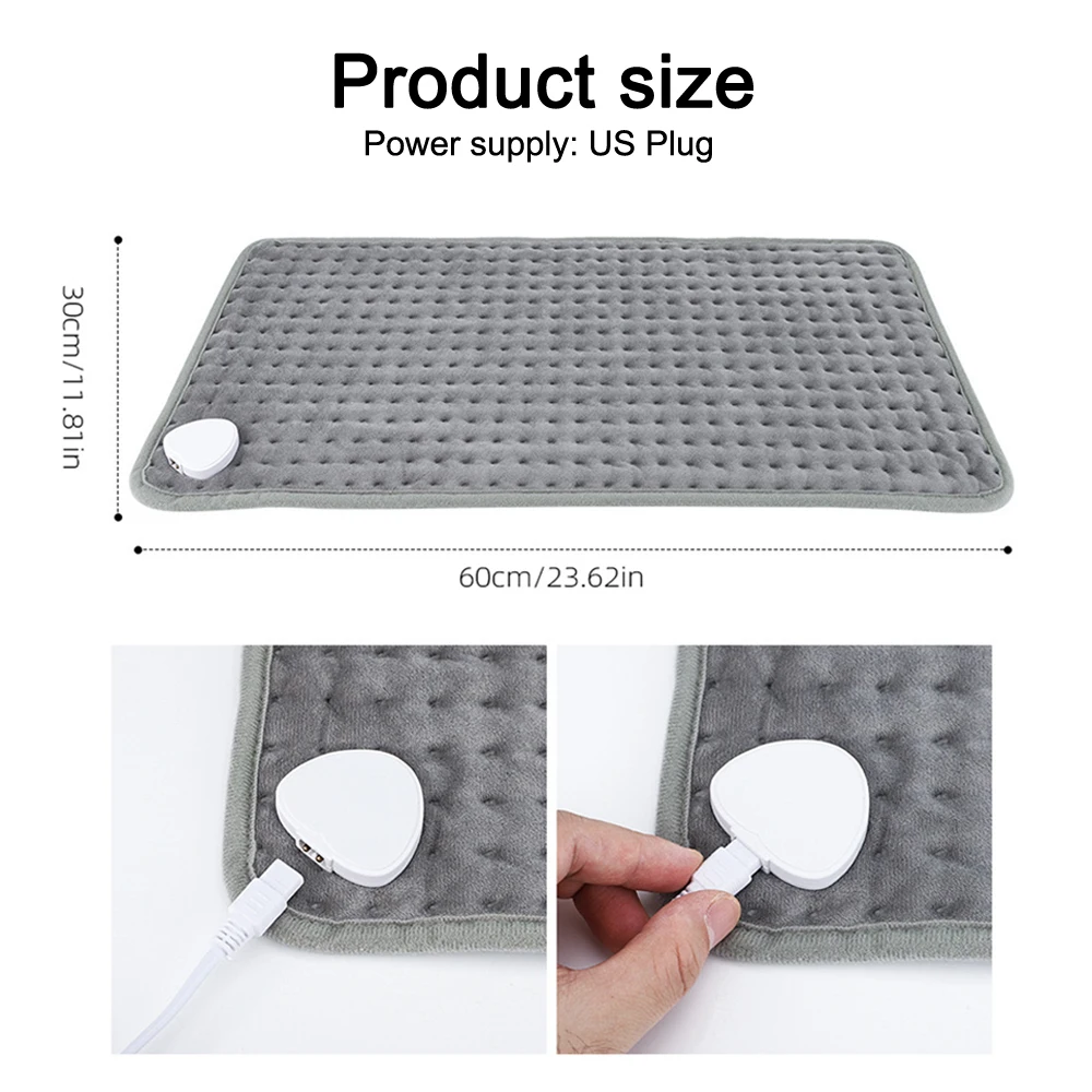 Электрическое одеяло 60x30 см мягкая грелка талия спина плечи ноги для рук с