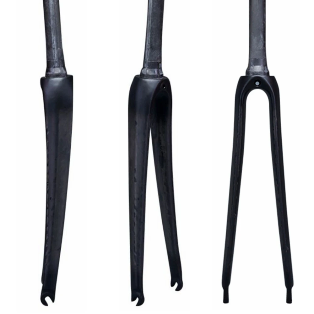 Матовая дорожная вилка UD из углеродного волокна 700c конический Steerer от 1-1/8 дюйма до