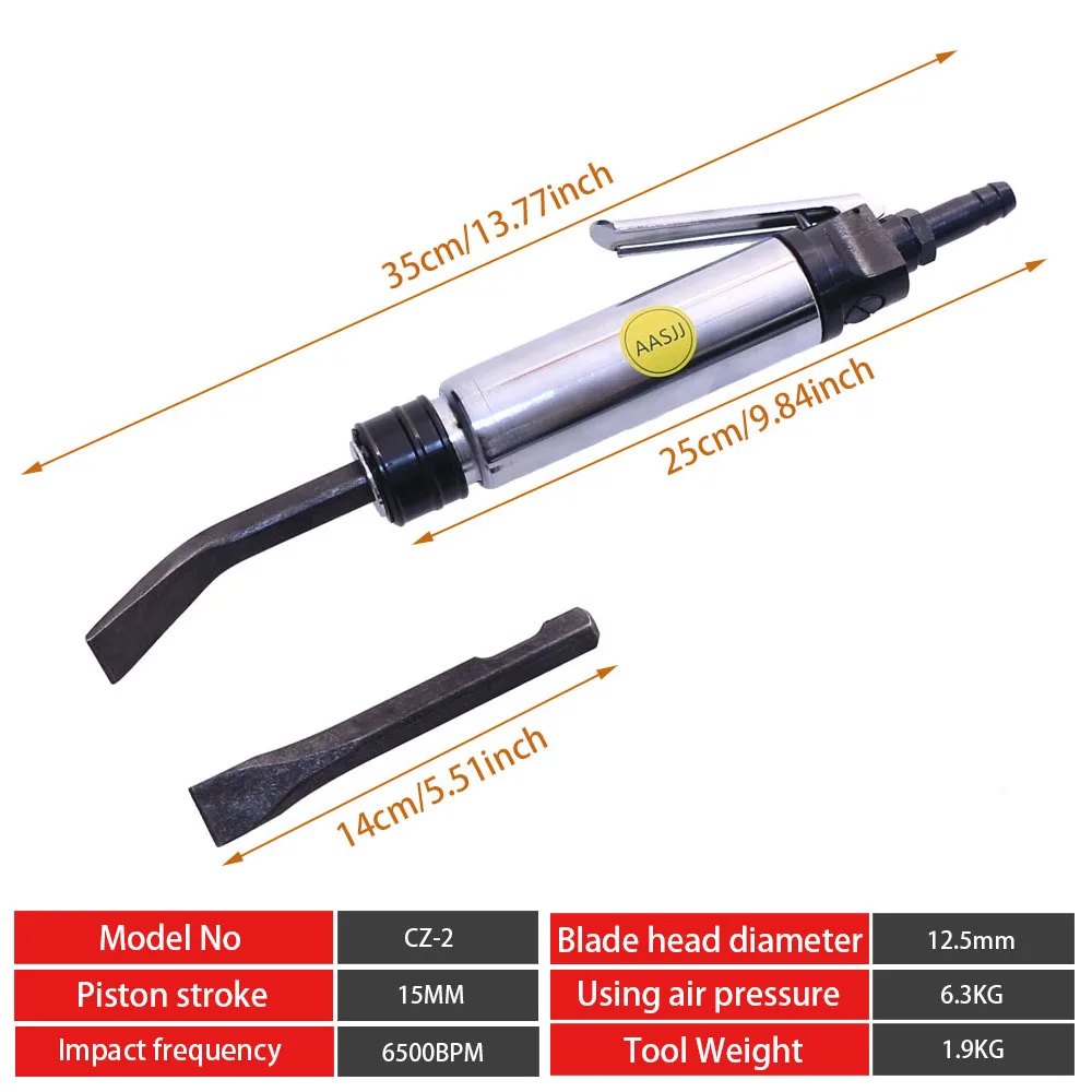

CZ-1 Прямой пневматический молоток Лопата Воздушное долото Молоток, шпатель для припоя травы, пневматический шпатель, мощное средство для удаления ржавчины