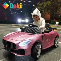 doki childrens electric car with four wheeled remote control car baby swing toy car 1 6 years old ride on car electric for kid