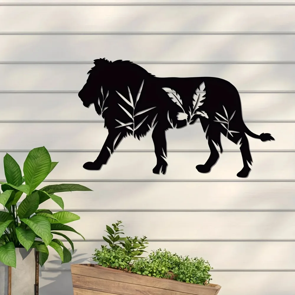 Металлический Знак Льва Настенный Декор 1 Шт. Художественная Металлическая