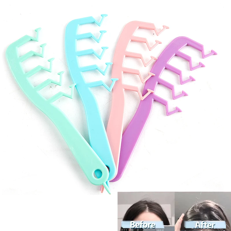 

Новая расческа для волос, гребень в стиле волос, мгновенный объединитель для волос, вьющаяся пушистая Расческа для укладки волос, щетка для ...