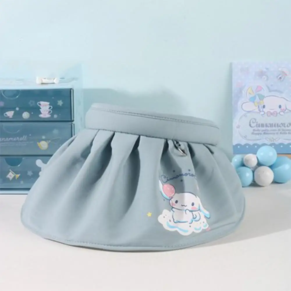 

Кавайная аниме Sanrioed Kuromi Cinnamoroll мультяшная уличная шляпа от солнца летняя с УФ-защитой Милая женская складная шляпа с сердечками подарок для ...