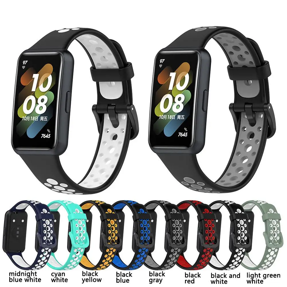

Ремешок силиконовый для Huawei Watch Band 7, сменный умный Браслет для наручных часов, аксессуары для Huawei Band 7