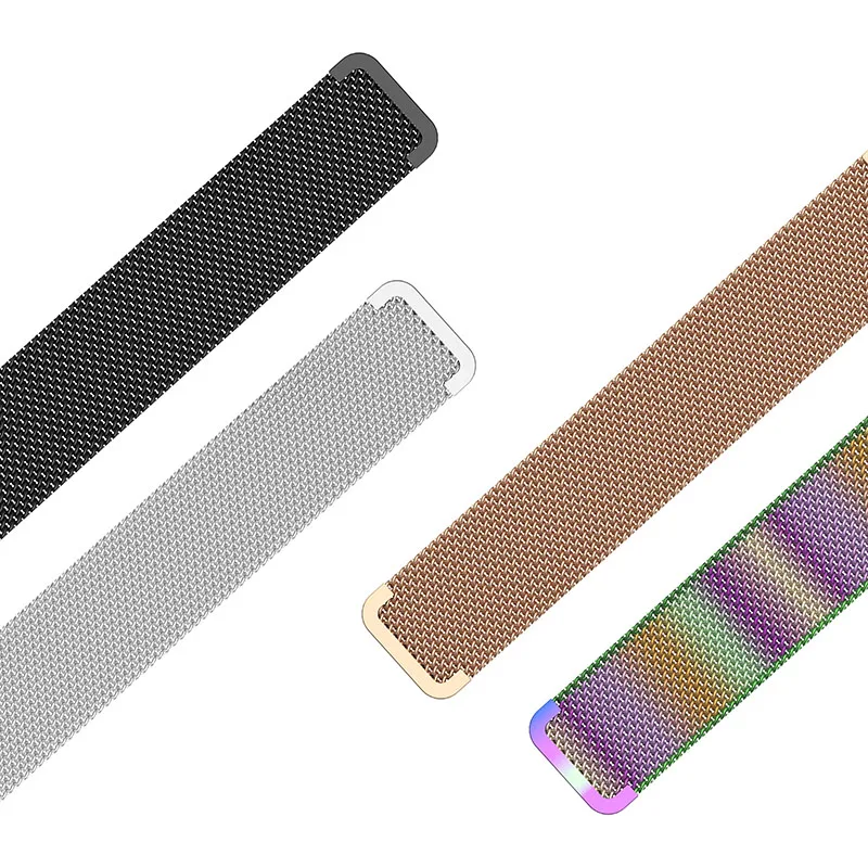 Replacement Band For Zepp E Milanese Loop Strap For Zepp E Circle/Sqaure Metal Wristband Adjustable Smart Watch Accessories Belt