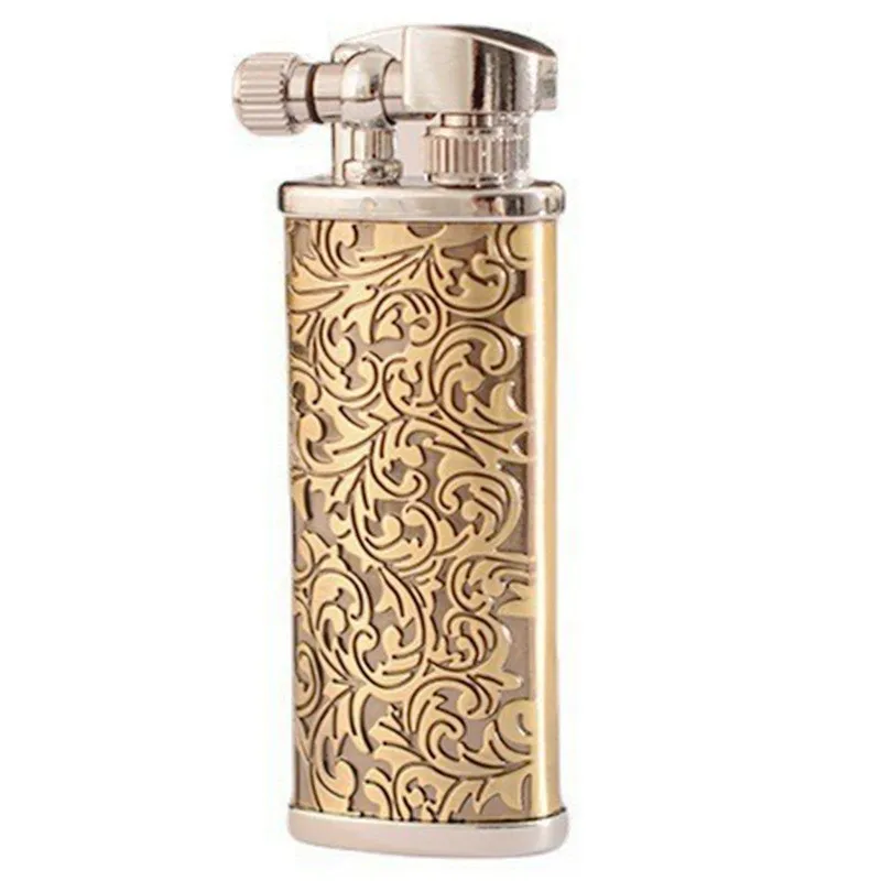 Винтажная керосиновая зажигалка с шлифовальным круглым кольцом