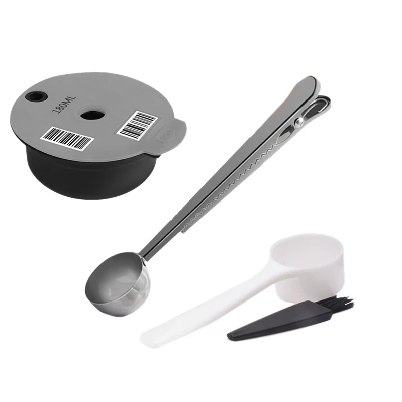 

Многоразовые кофейные аксессуары для Tassimo машины, кофейный фильтр, многоразовые кофейные подставки с зажимом, ложка