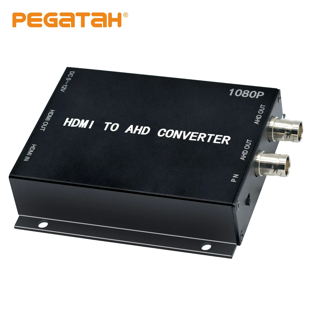 1080P Video Converter AHD Mini Video Converter Adapter Loop with 2CH AHD Output Converter CCTV Analog Camera Converter