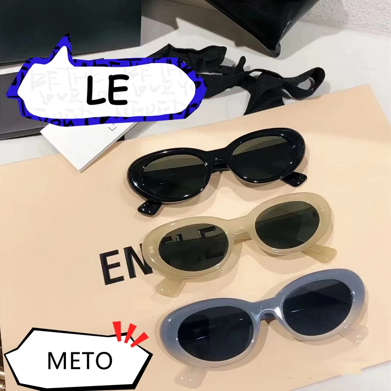 2022 New GENTLE LE MONST METO Small Frame Sunglasses JENNIE Same Niche Model For Men Women Vintage Luxury Trend Daily Wear GM