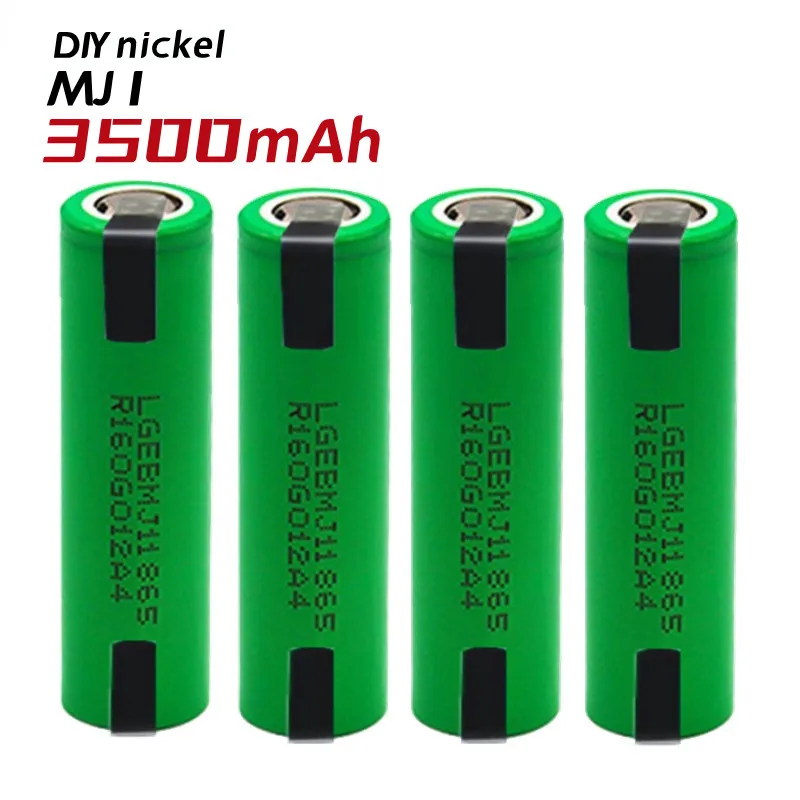 

MJ1 3.7V 3500mAh 18650 Lithium Rechargeable Battery For Flashlight batteries for MJ1 18650 battery+DIY nickel