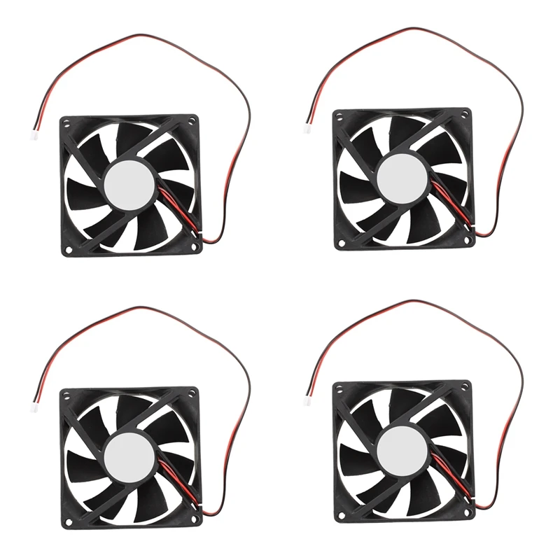 

4Pcs 80Mm DC 12V 2Pin PC Computer Desktop Case CPU Cooler Cooling Fan