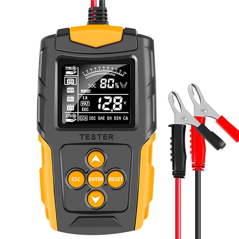 

Universal 12V 24V Car Battery Tester LCD Vehicle Cranking Charging Scanner Diagnostic Battery Measurement Analyzer
