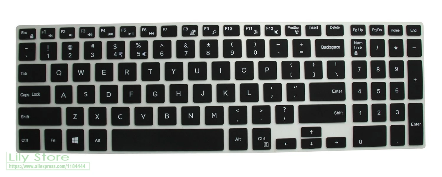 Для Dell Inspiron 15 17 3000/5000/7000 серии I5755 5748 I5547 i3551 6/17 3 дюйма силиконовый чехол для