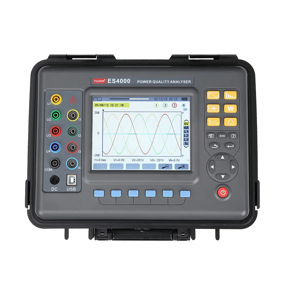 

ES4000 Advanced electrical power quality measurement and analysis instrument power quality analyzerr