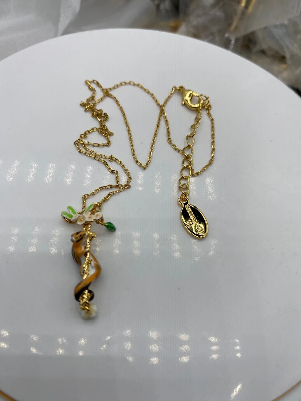 

European and American Franc Color Little Hamster Series Necklace