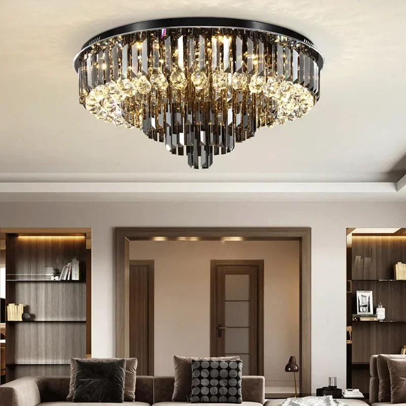 Хрустальная люстра современное изысканное роскошное освещение круглая