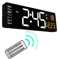 led digital wall clock led large display count up down timer for home home office classroom alarm clock