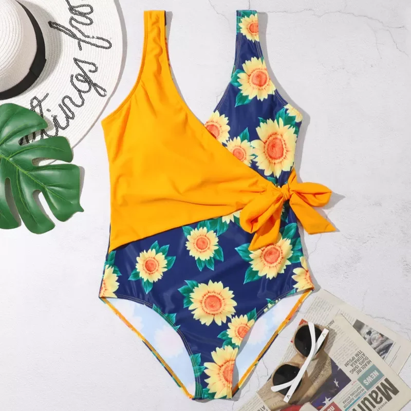 

Summer Sexy Print One Piece Swimsuit Closed Female Swimwear Push Up Women's Swim Wear Body Bathing Suit Beach Pool Bather 20