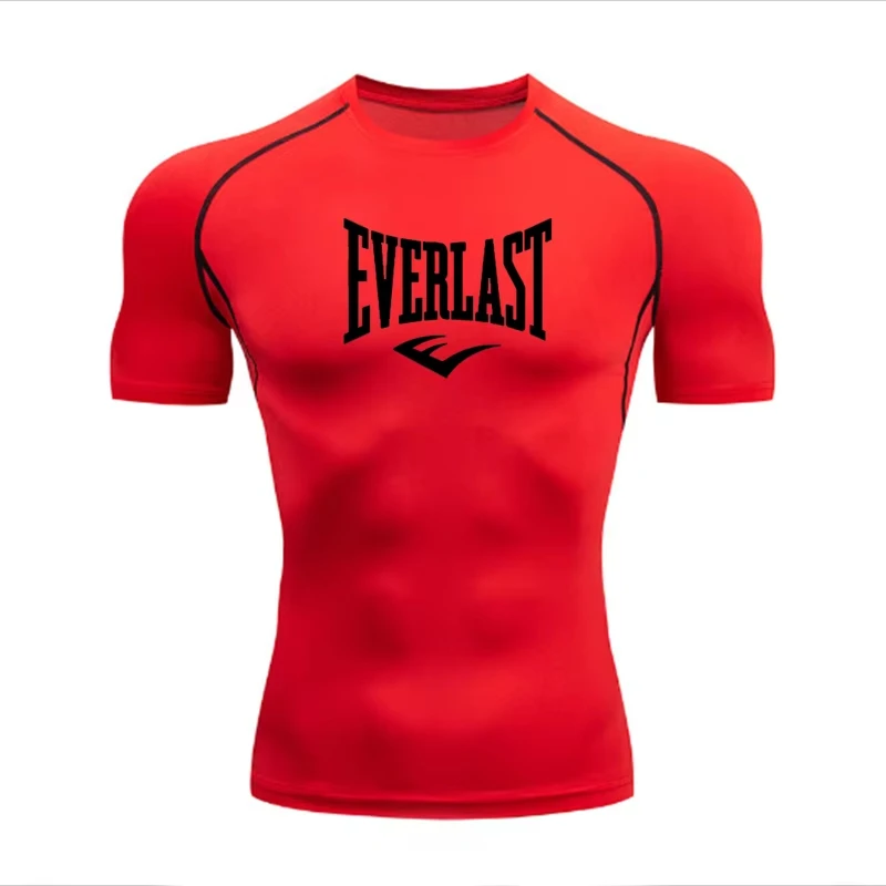 EVERLAST Мужская компрессионная футболка из полиэстера для бега