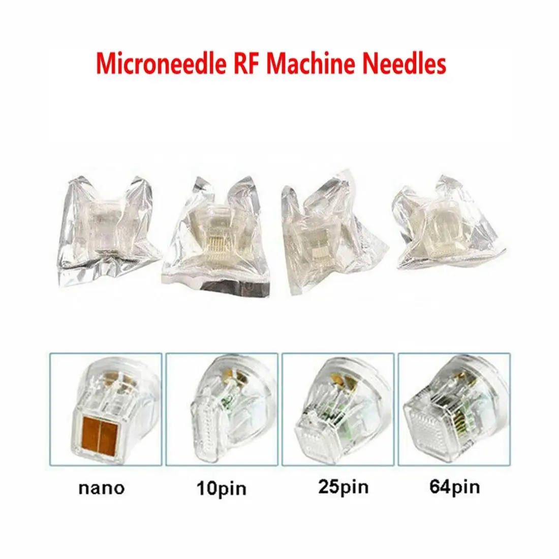 10pcs Disposable RF Microneedle Cartridge Face Lifting Microneedle Fractional RF Micro Needle 10pin 25pin 64pin and Nano