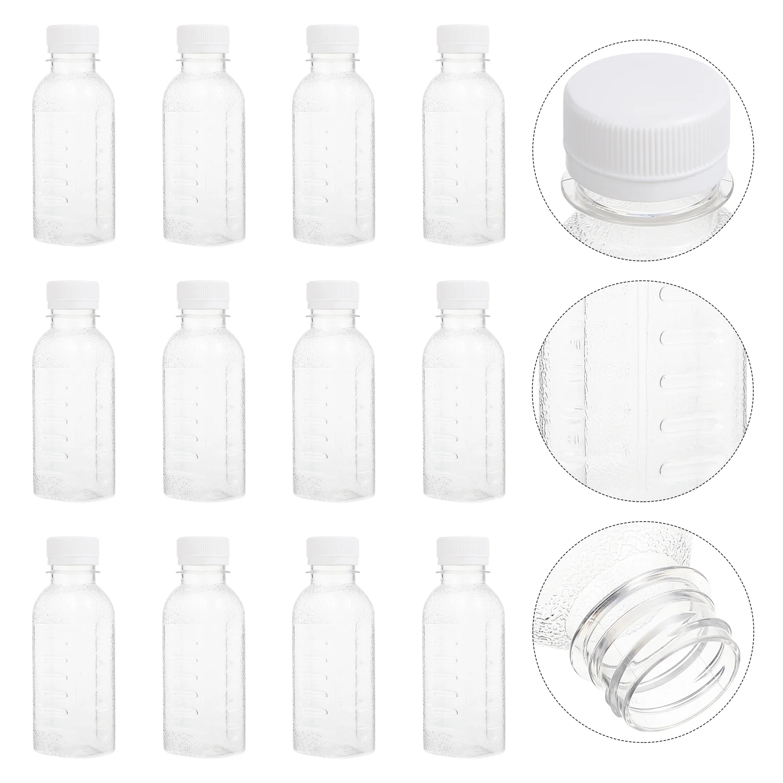 

Bottles Bottleplasticempty Drink Containers Clear Tea Reusable Beverage Vintage Drinking Capscontainer Juicing Out Bulk Square