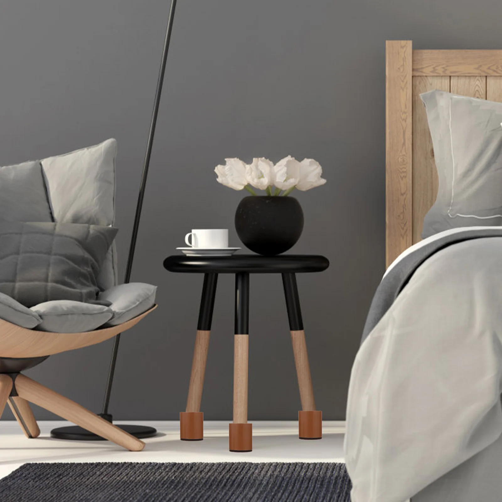 2 шт. коврик для стола стула ножки рукав подставка кровати круглая ножка