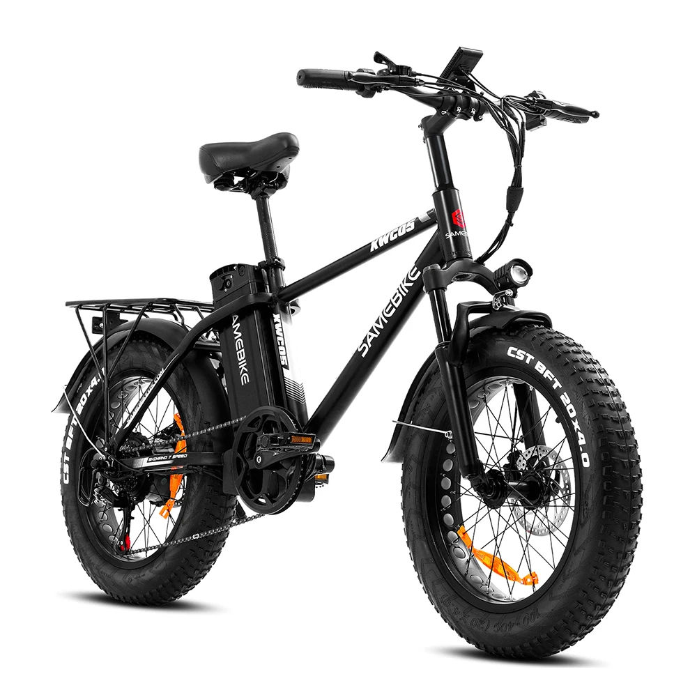 

20 Inches Aluminium Alloy Electric Bike 48V 13Ah 750W Fat Tire Shock Absorption Folding Bike Lithium Battery Bicycle