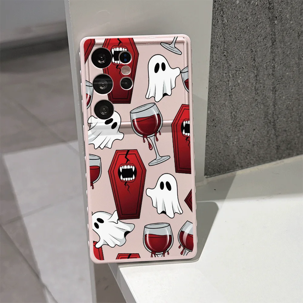 Фото Эстетичный Хэллоуинский Чехол для Телефона с Призраком для Xiaomi Redmi Note 15 Pro Plus 14 13 12 11 10 PRO+ 14C 13C 12C 5G, Мягкий Чехол №5