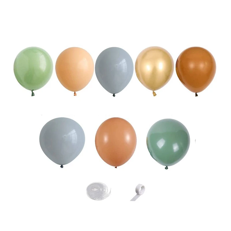 

Hot XD-155Pcs Avocado Green Balloons Garland Arch Kit Retro Green Chorme Gold Latex Globos Birthday Valentine Wedding Party