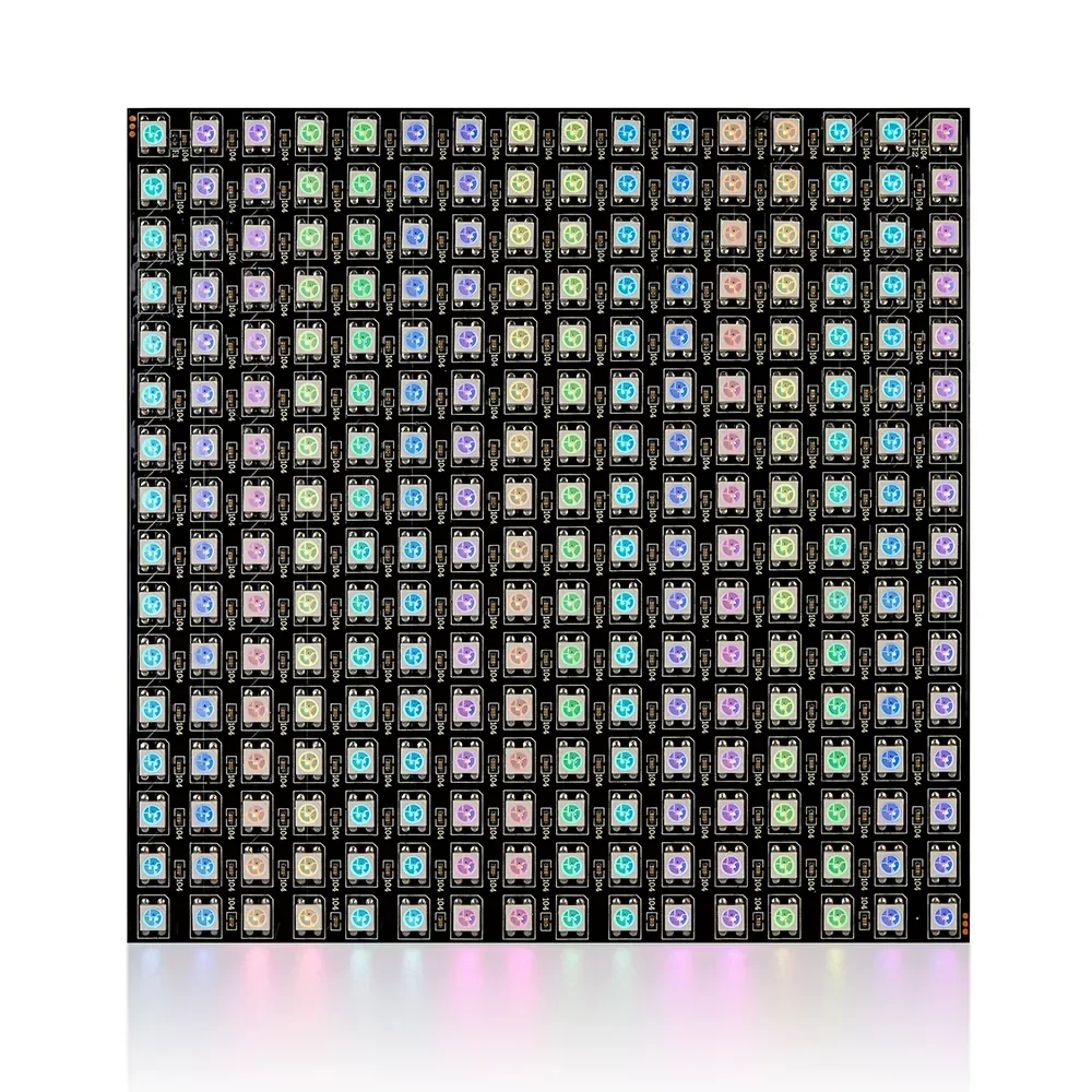 

WS2812B RGB Flexible 16x16 8x32 256Leds Pixel Panel Matrix Screen WS2812B ECO Led Module WS2812 IC Individually Addressable DC5V