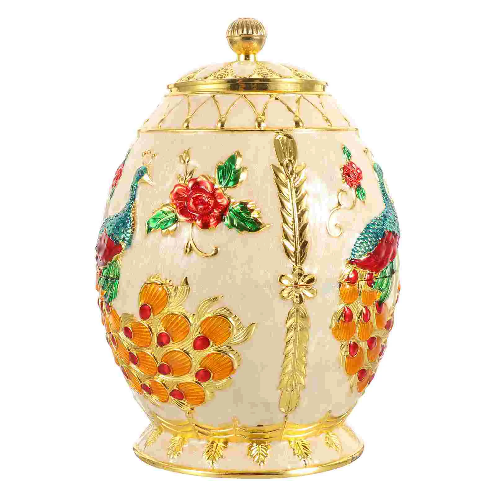 

Tea Jar Canister Storage Ceramic Porcelaintin Kitchen Airtight Condiment Container Candyloose Pot Box Gold Seasonings Chinese