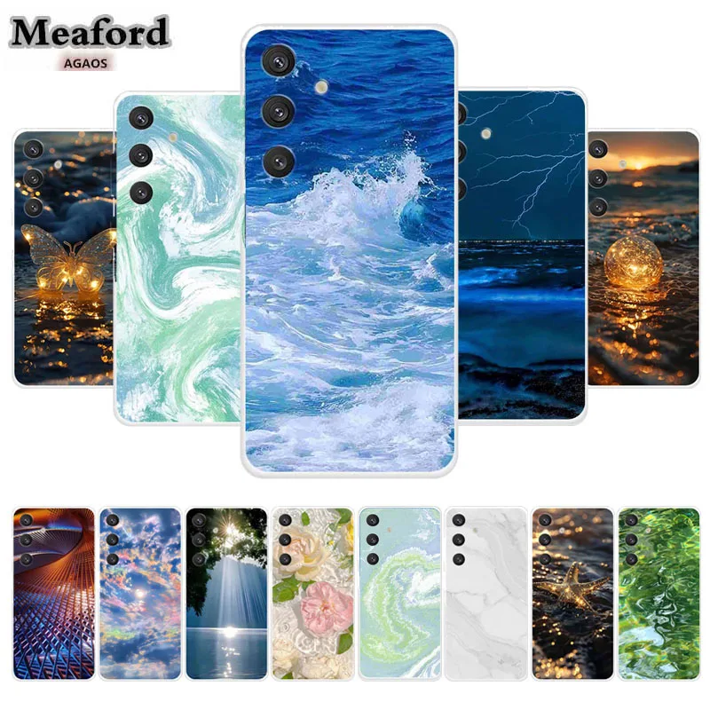 Мягкий чехол для Samsung Galaxy S23 S21 S24 S20 FE Funda S 23 21 24 20 22 Ultra Plus Прозрачный из ТПУ экран