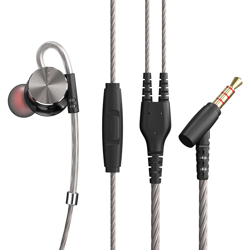 

New QKZ DM10 In-ear Headphone Bass Subwoofer Metal Wired Earphone Magnetic Suction Line Control With Microphone Sports Headsets
