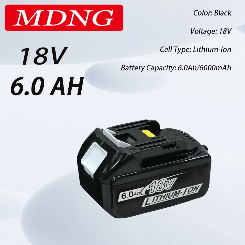 

18V 6000MAH rechargeable battery lithium-ion battery replacement battery for MAKITA BL1860B BL1880 BL1830 BL1850 BL1860B