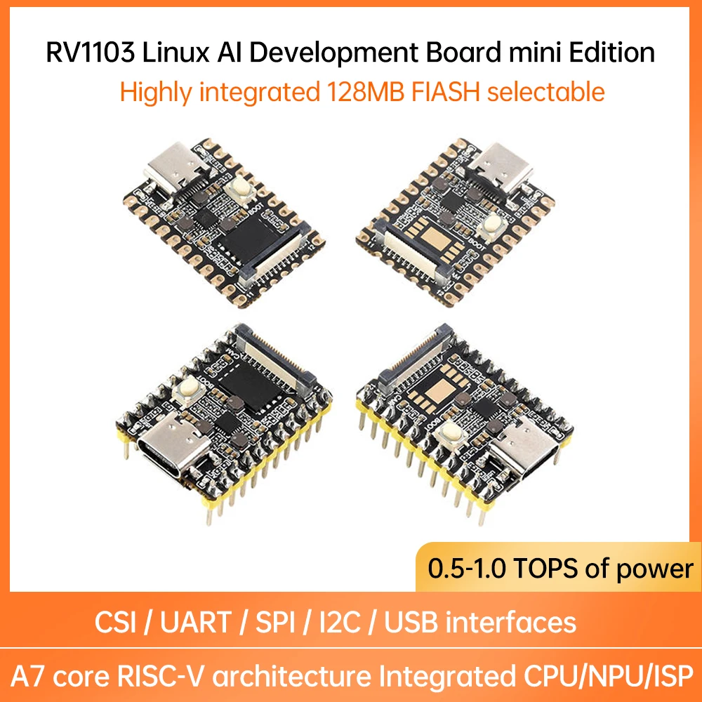LuckFox Pico Mini Linux RV1103 Rockchip 128MB FlASH super MINI AI Board ARM лучше чем для Raspberry Pi