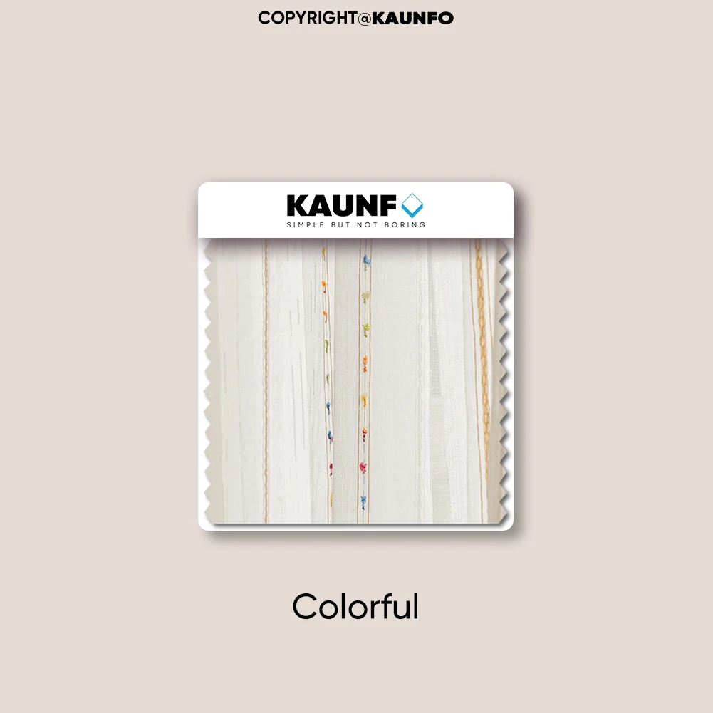 

KAUNFO просвечивающие шторы из шифона