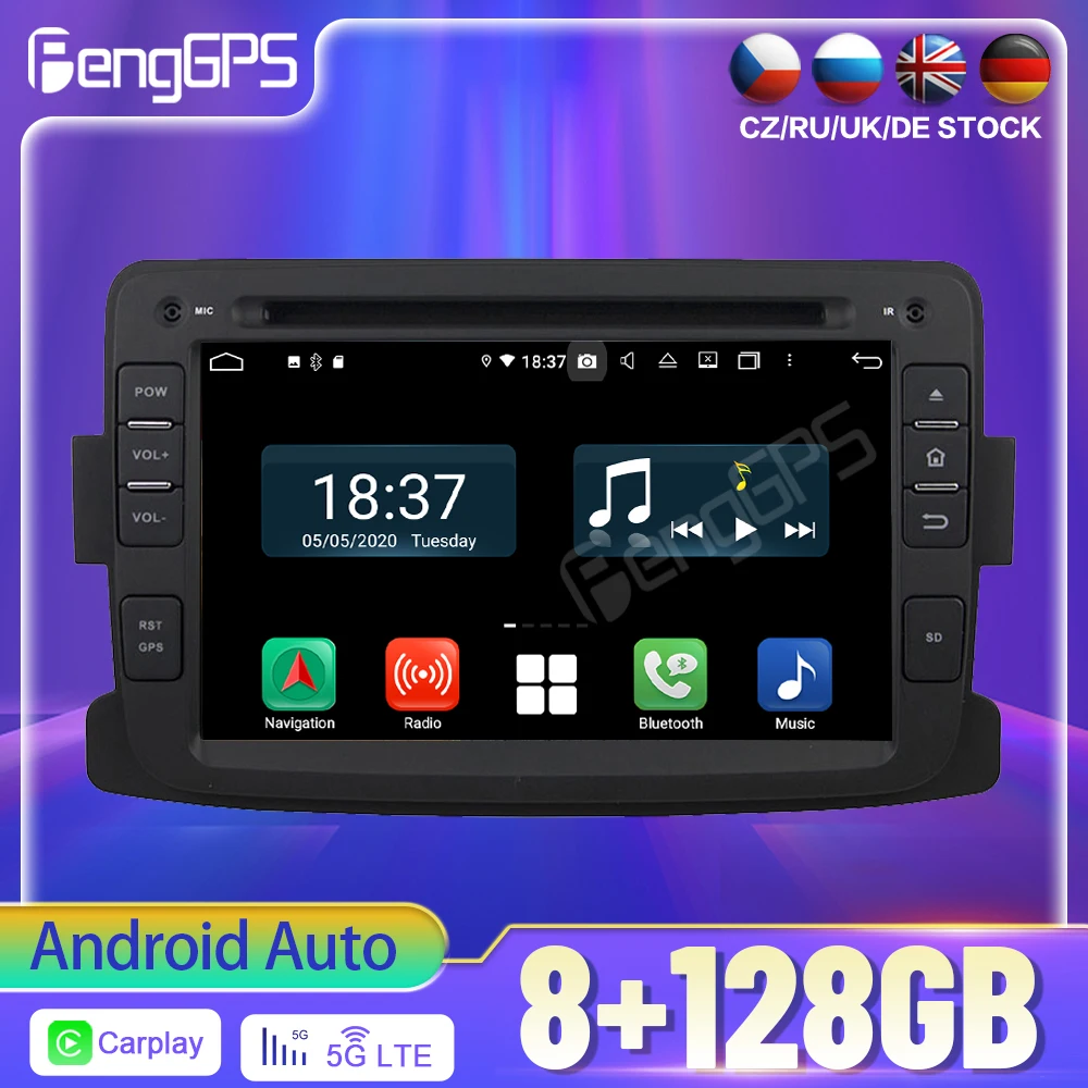 

8 + 128G Android 12,0 для Renault Duster 2014-2016, радио рекордер, мультимедийный плеер, Wi-Fi, автомобильный видеоприемник, GPS-навигатор