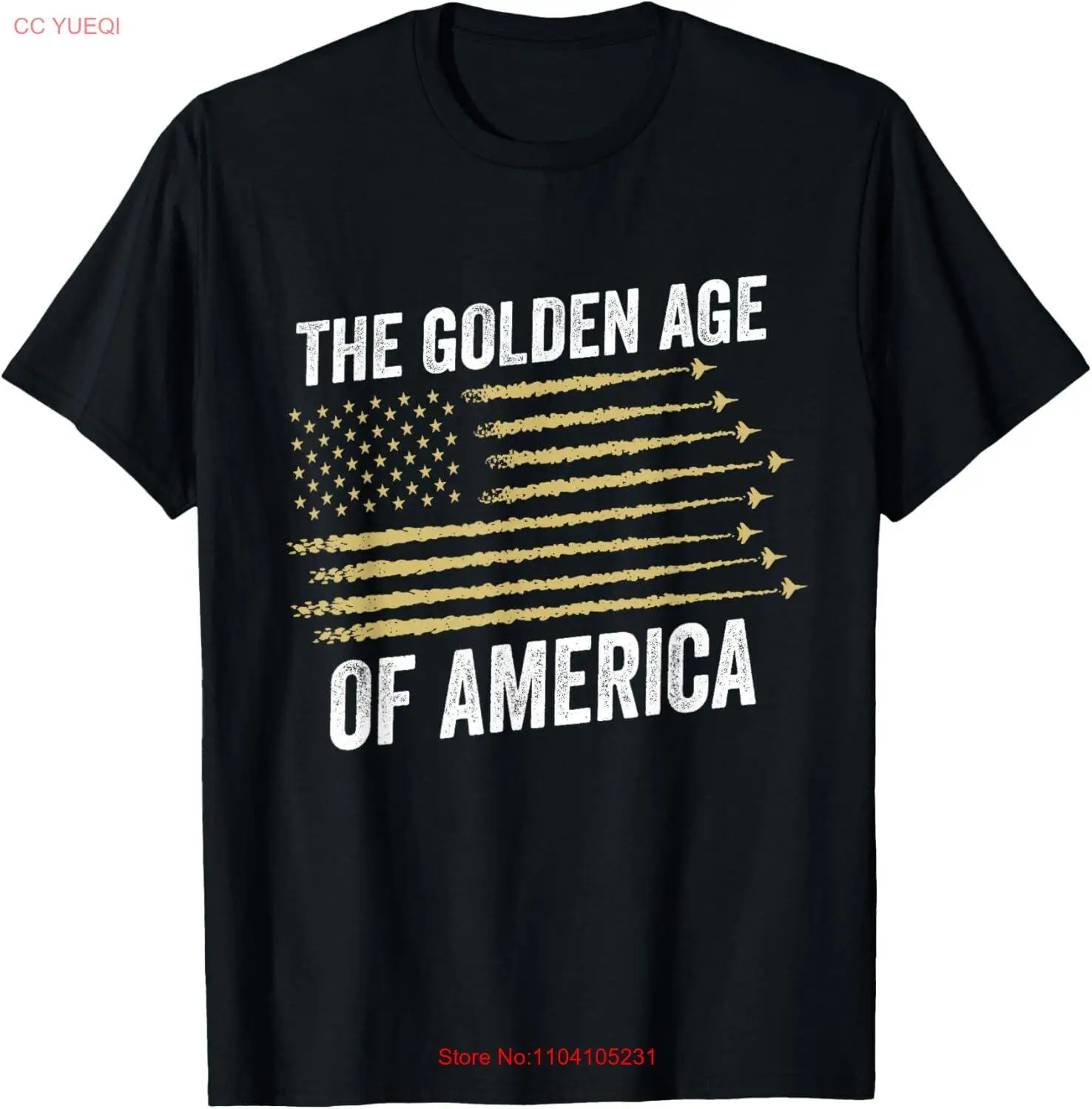 Футболка с капюшоном и флагом США Golden Age of America