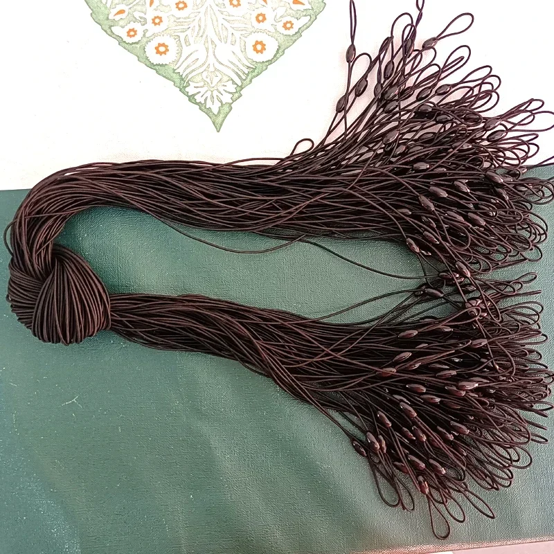 Ремешок для ручки полосок карт подвесной ремешок бусин значка кулон мелких