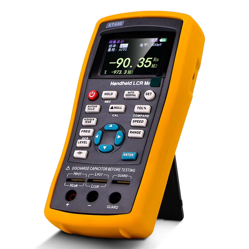 

ET432 handheld Digital LCR Bridge Meter 100Hz Testing Frequency electrolytic capacitor And DCR Tester With USB