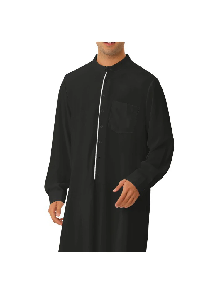 Islam Muslim Men Clothing Jubba Thobe Abaya Homme Musulman Caftan Islamic Robes Pakistan Saudi Arabia Eid Fashion Dress Djellaba