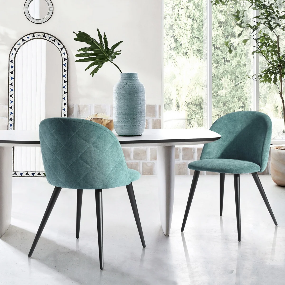 

Upholstered Arm Chair/Dinning Chair (Set of 2)