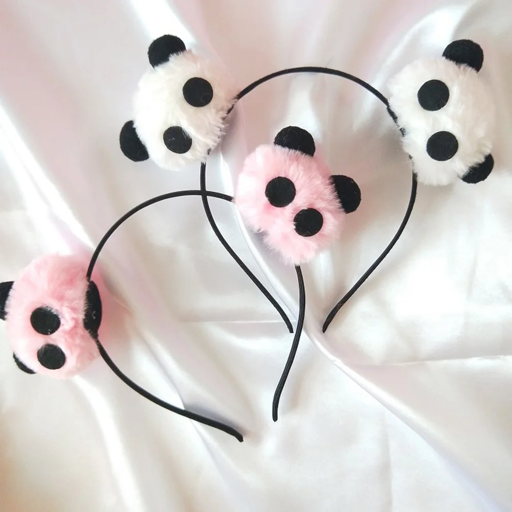 

Autumn and Winter New Plush Headband Ladies Simple Face Wash Hairband Hairband Cute Chinese Panda Hair Accessories Gifts 2022