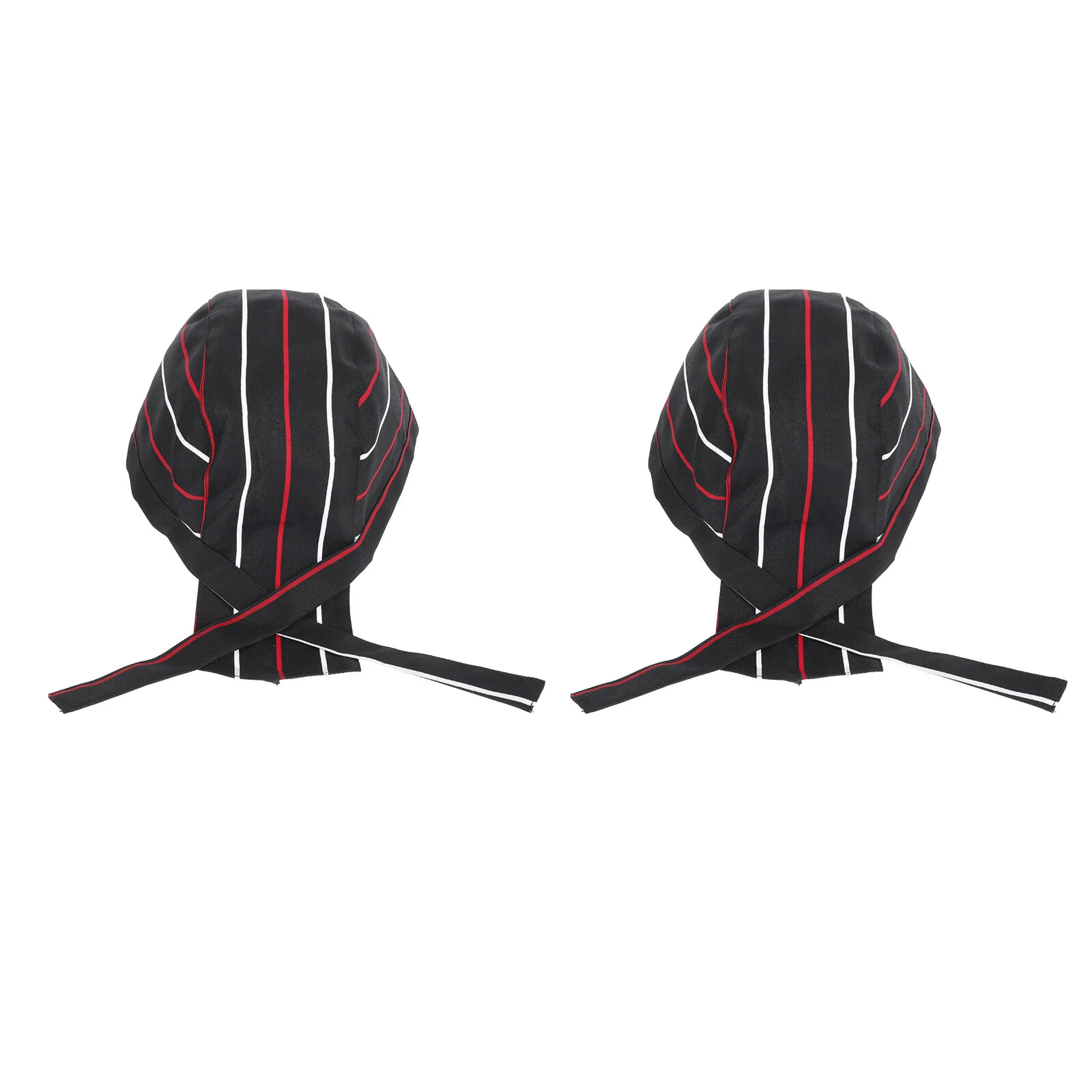 

2Pcs Cook Uniform Hats Printed Classic Chef Working Hats for Restaurant Bakery