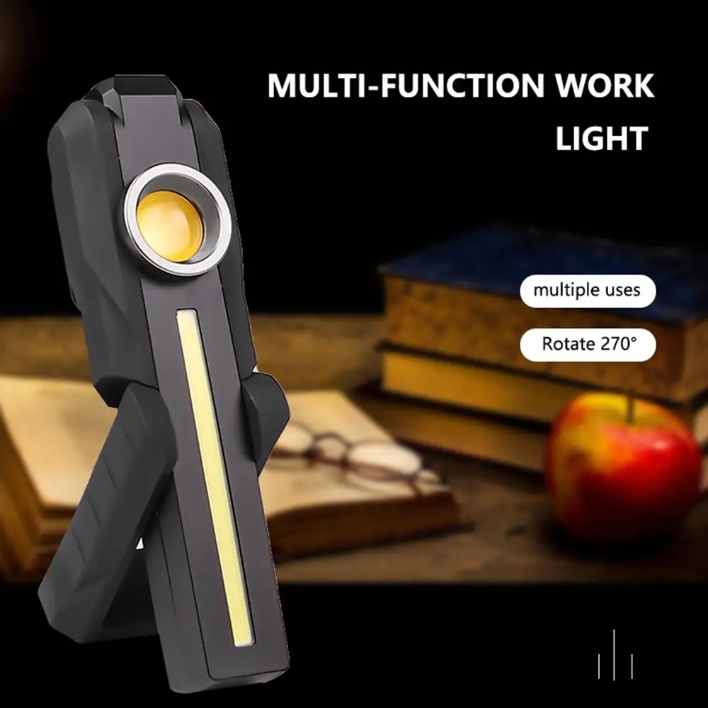 

LED COB фиолетовый желтый ультрафиолетовый свет фонарик складной USB магнит рабочий свет Кемпинг Фонарь Палатка рыболовная лампа факел