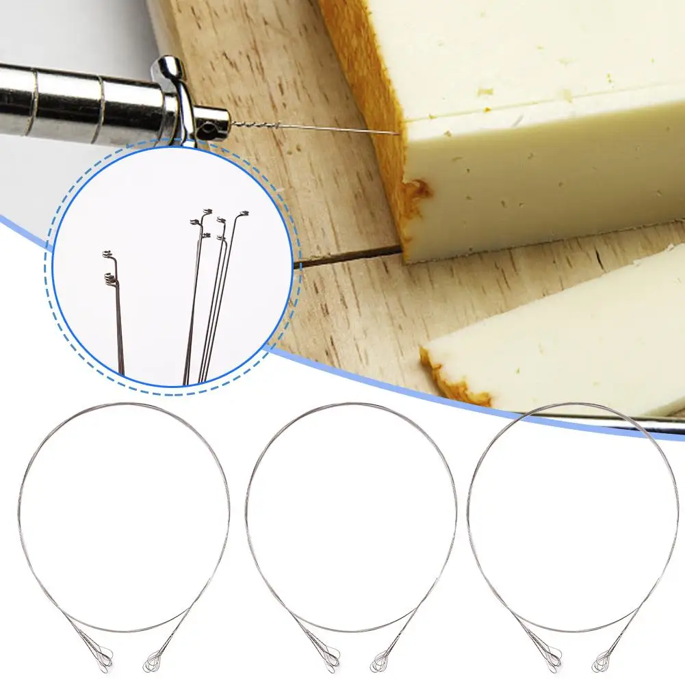 

Cheese Slicer Wire Replacement Stainless Steel Cutting Cut Line Replaceable Spreader Wires Set Splitter Butter Cutter Scraper