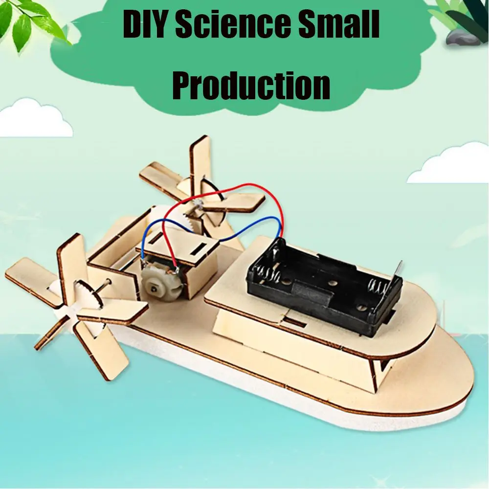 

Wooden School Projects Solar System Educational Kits STEM Toy Ship Yacht Toys Physics Learning Paddle Steamer Model